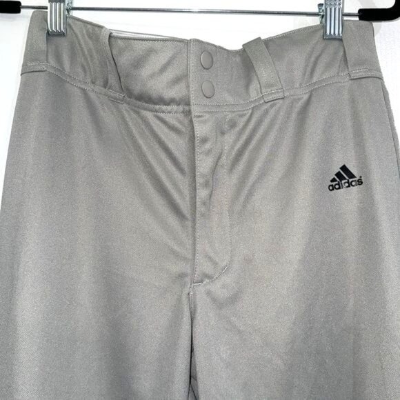 Adidas Youth Boys Gray Baseball Pants Size L Polyester - Picture 2 of 8